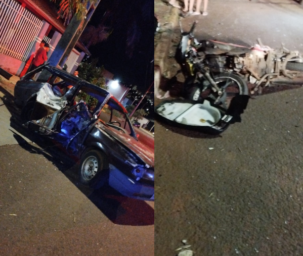 Câmera de segurança capta áudio e imagem de batida que aconteceu Jardim Santa Clara IV.