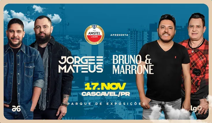 JORGE E MATEUS + BRUNO E MARRONE EM CASCAVEL