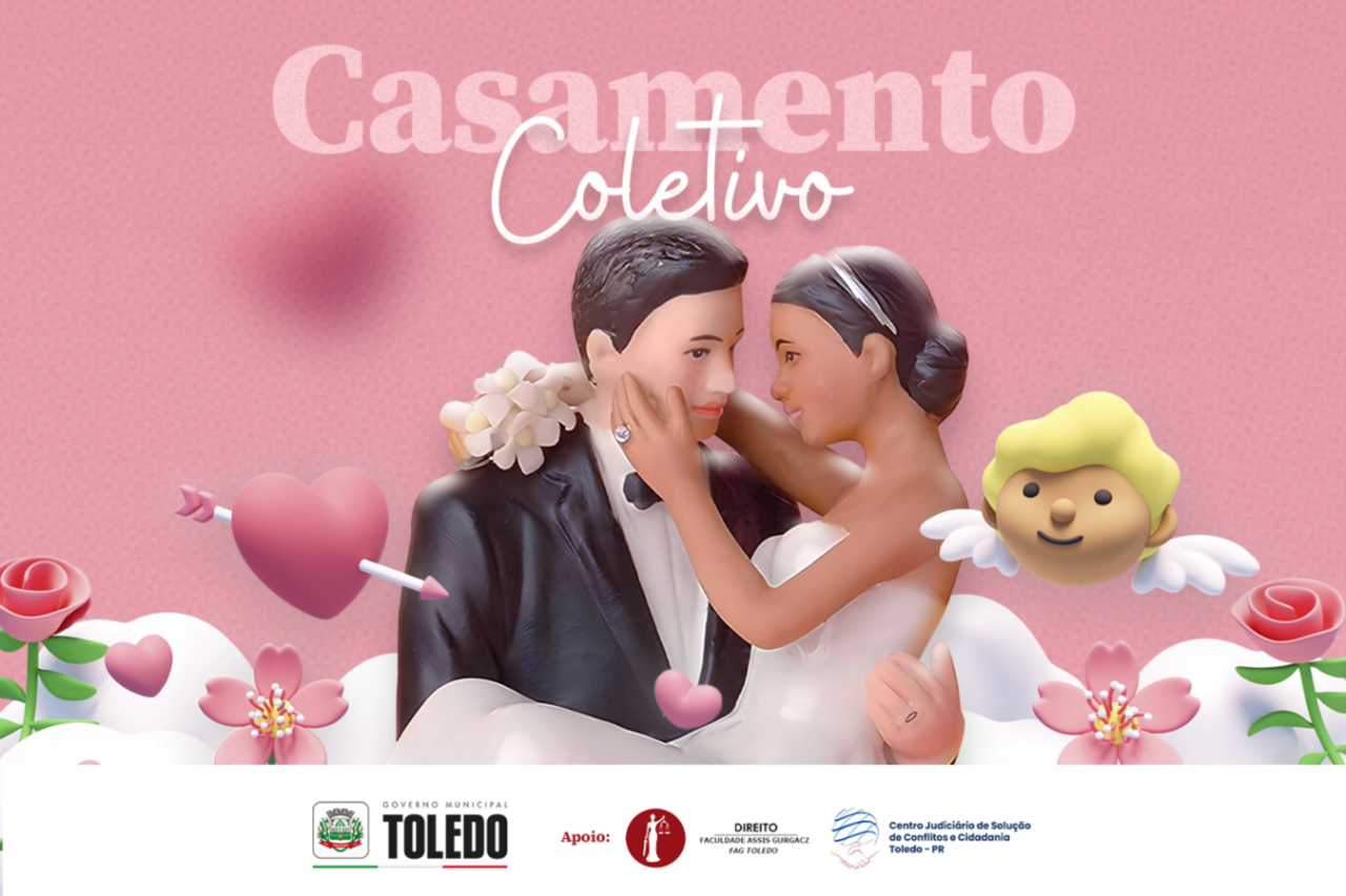 70 casais de Toledo participam sábado (18) de Casamento Coletivo Cidadão