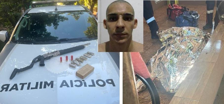Palotina: Após o homicídio no Bairro Cohapar policiais encontram arma e droga na casa da vitima