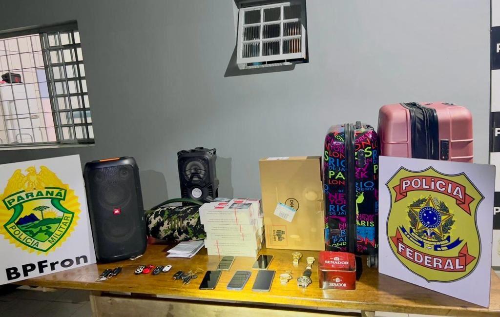 BPFRON e Polícia Federal recuperam objetos furtados em Guaíra-PR