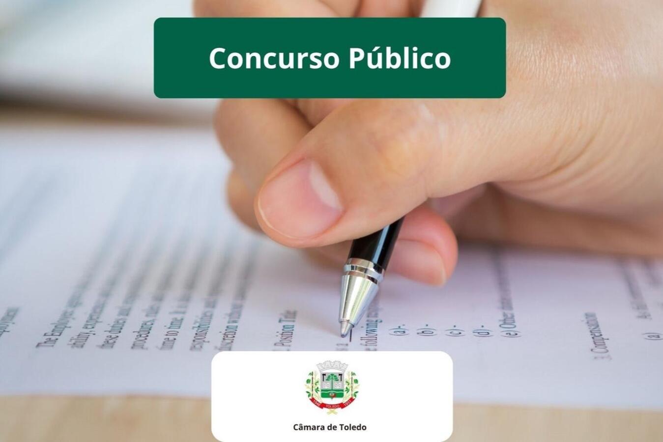 Provas do Concurso da Câmara de Toledo acontecem no dia 28 de janeiro