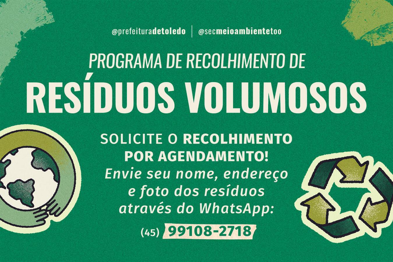 Toledo inicia serviço de recolhimento de resíduos volumosos em residências
