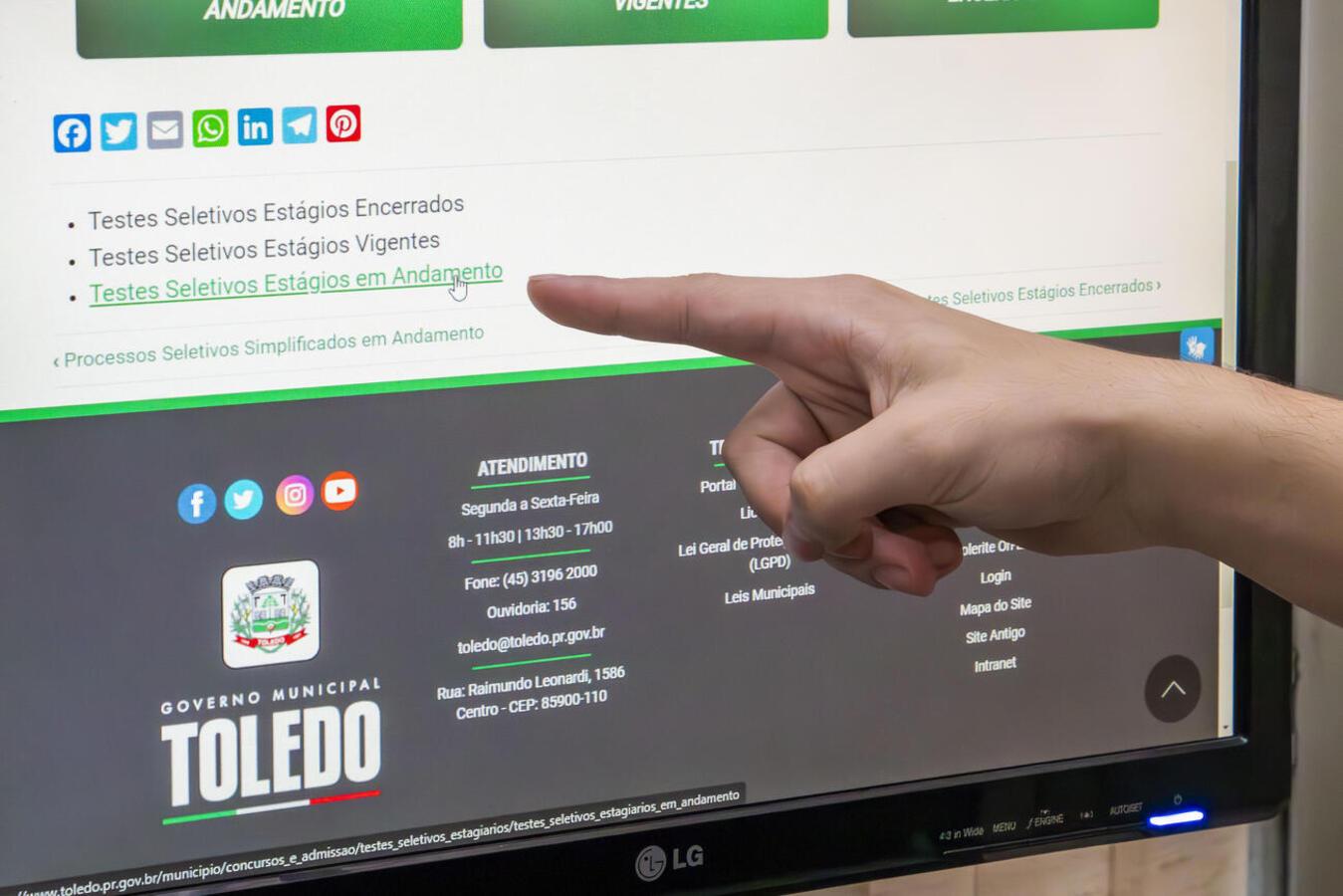 Município abre processo para contratação de estagiários