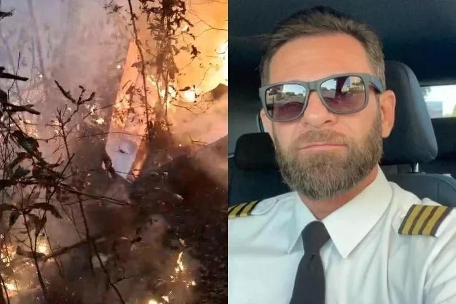 Piloto Umuaramense e passageiro morrem após queda de avião