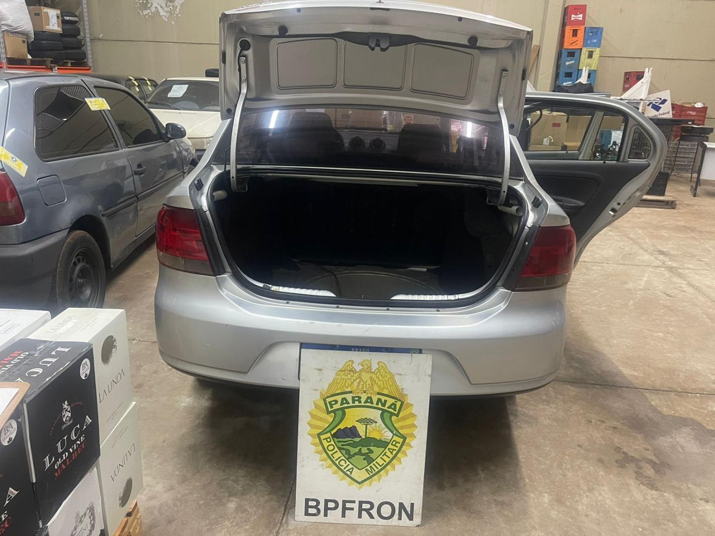 BPFRON apreende veiculo carregado com bebidas em Ampére-PR