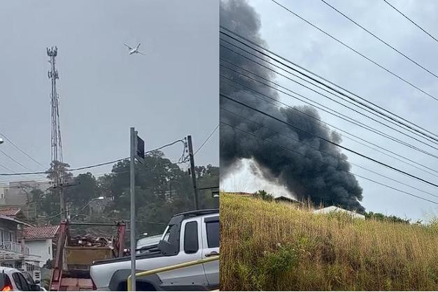 Sem sobreviventes - A Prefeitura de Vinhedo (SP) confirmou que ninguém sobreviveu à queda do avião na tarde desta sexta-feira (9)