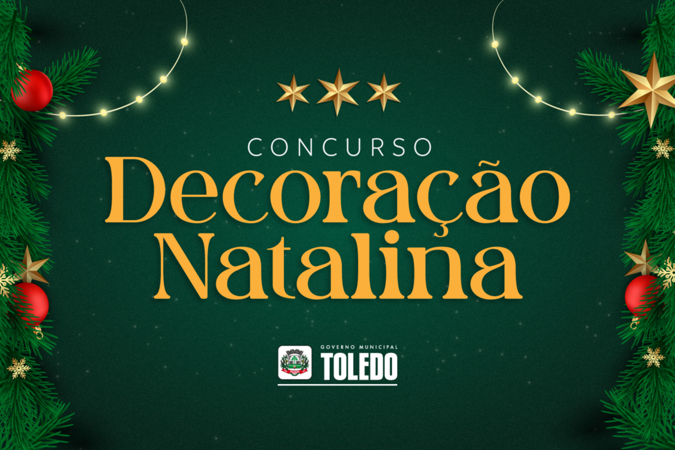 Concurso de Decoração Natalina de Toledo de 2024 pagará mais de R$50 mil em prêmios