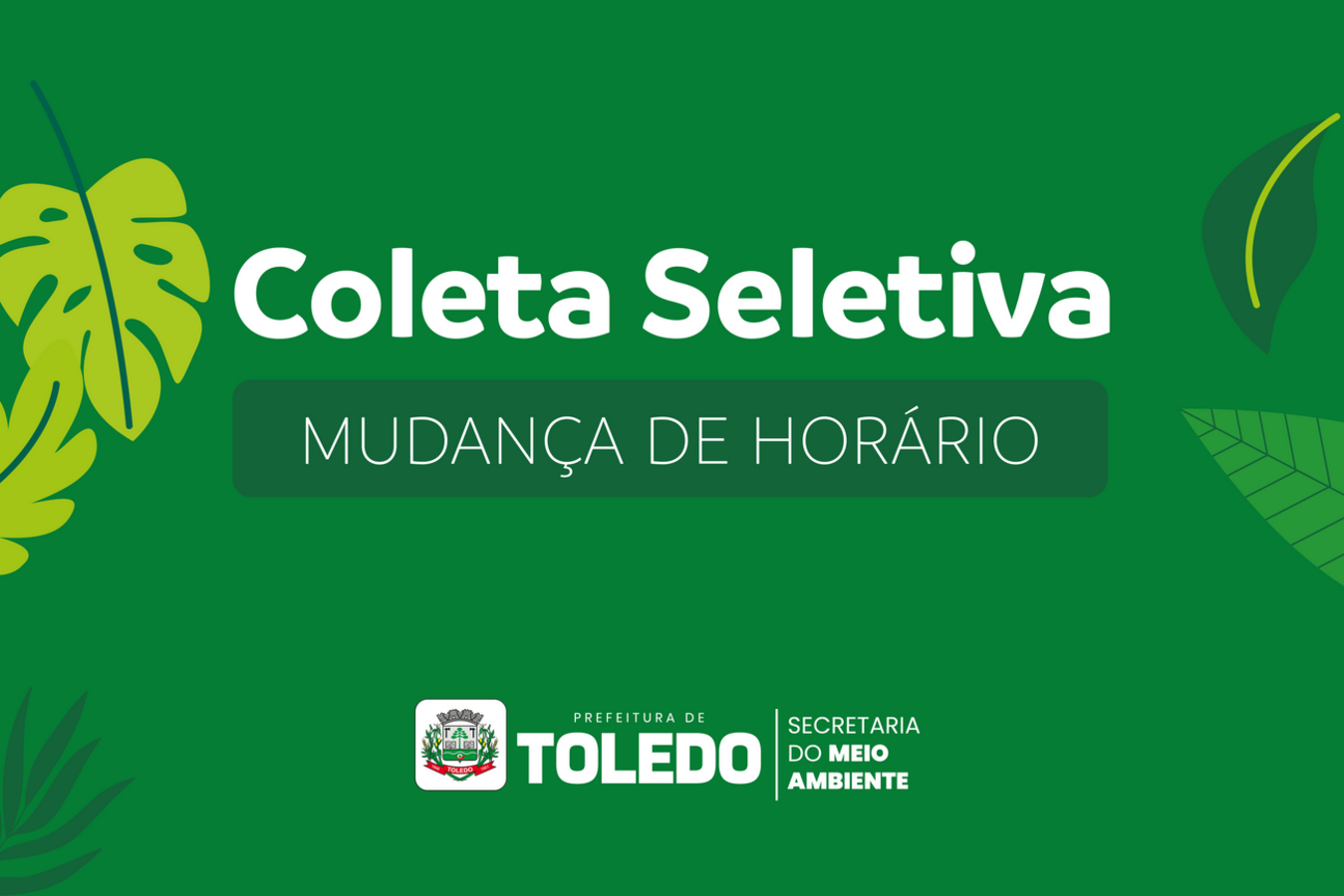 Meio Ambiente alerta sobre a coleta de recicláveis no feriado