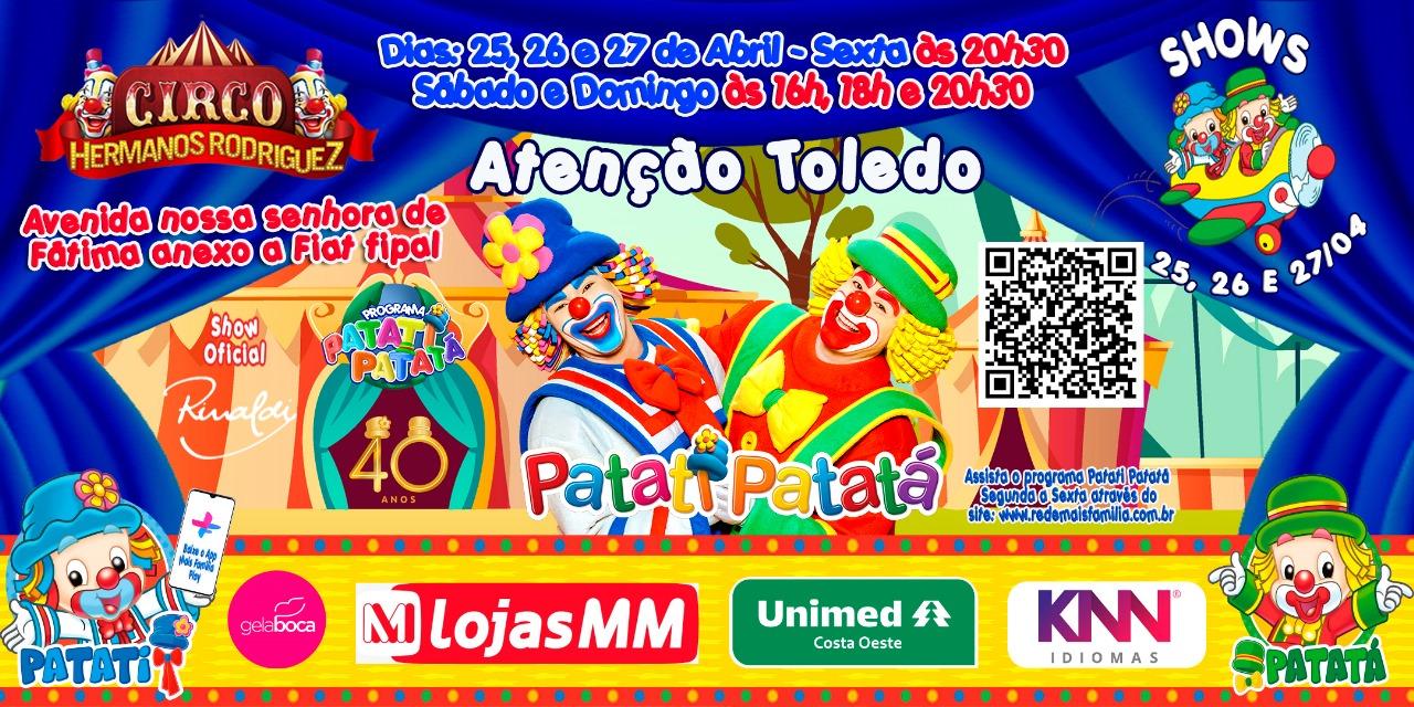 Os palhaços mais amados do Brasil, Patati Patatá, estão chegando trazendo muita alegria e diversão.