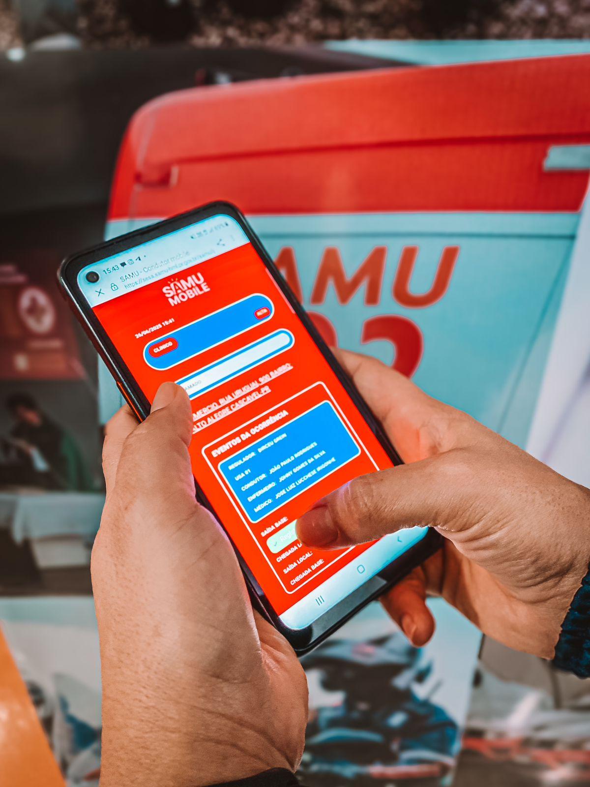 CONSAMU lança aplicativo que permite acionar o SAMU pela internet, mesmo sem sinal de telefone