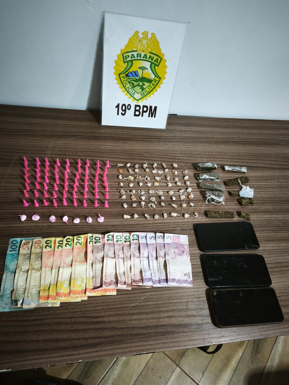 ROTAM apreende drogas e detém dois adultos e um menor no Jardim Paulista