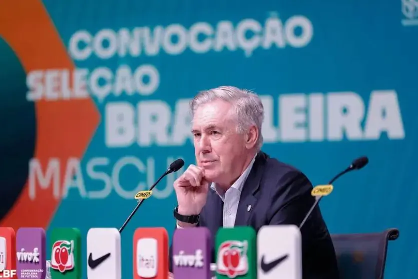 Sem Neymar, Carlo Ancelotti anuncia convocação da Seleção para amistosos