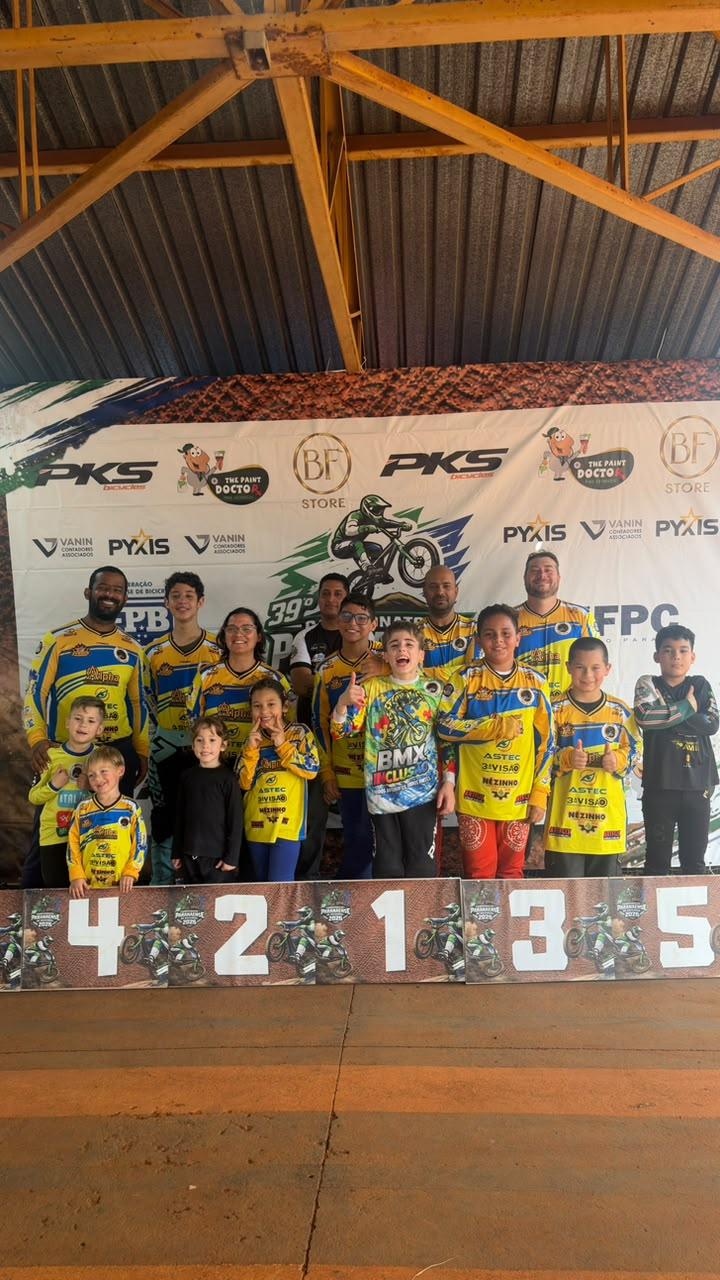 ABAST BMX Clube conquista três títulos e sobe ao pódio em sete categorias na etapa do Campeonato Paranaense em  Toledo (PR)