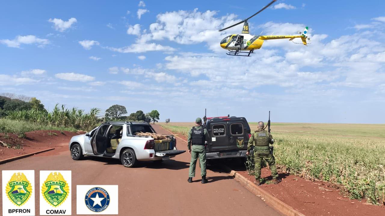 BPFRON apreende 680 kg de maconha durante ação integrada em Assis Chateaubriand