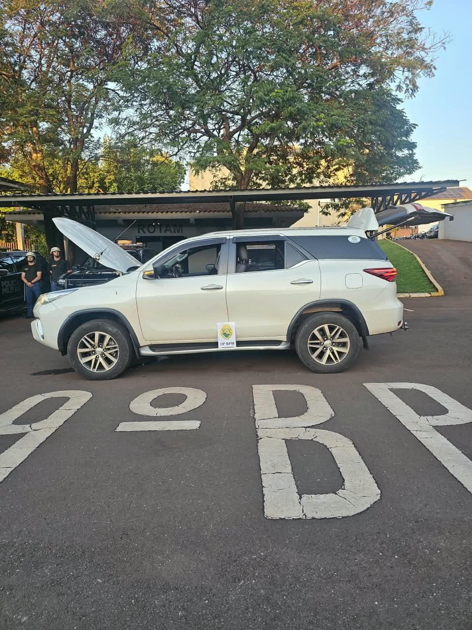  Hilux furtada em Palotina é recuperada em Toledo; homem é preso