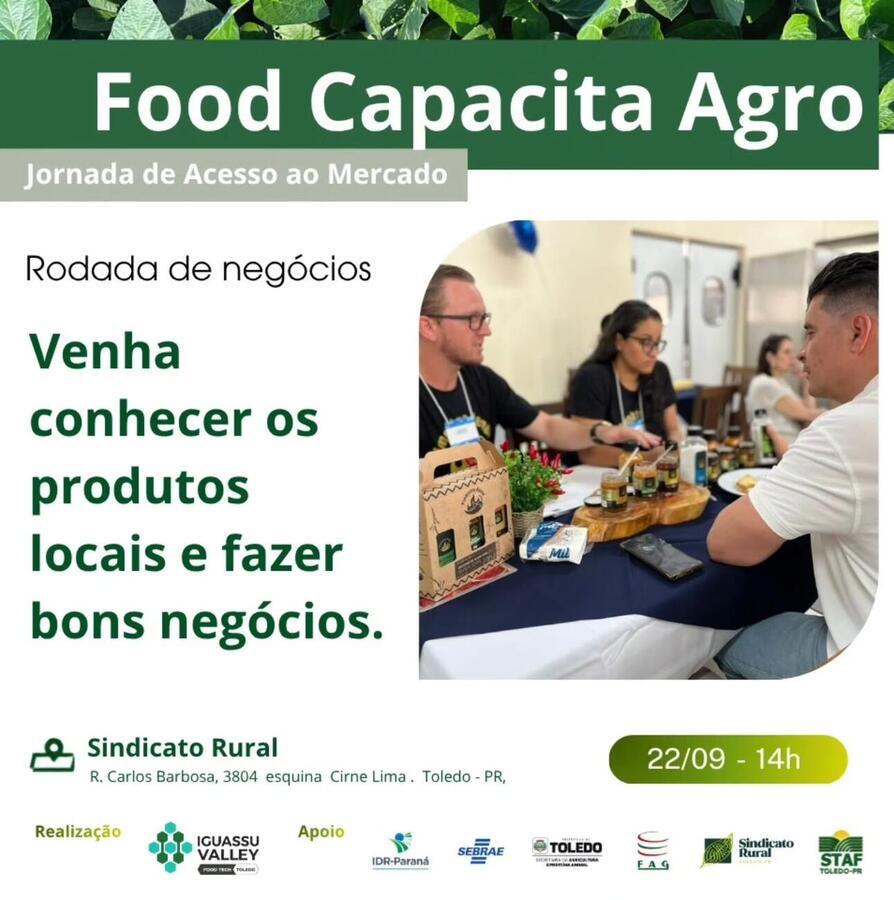 Rodada de negócios do Food Capacita Agro será realizada em Toledo