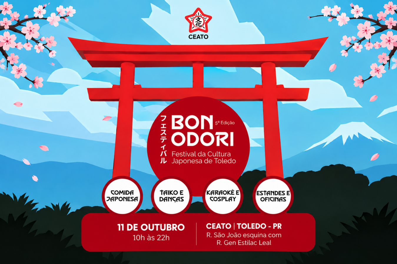 Toledo será palco, no próximo dia 11 de outubro, da 5ª edição do Bon Odori