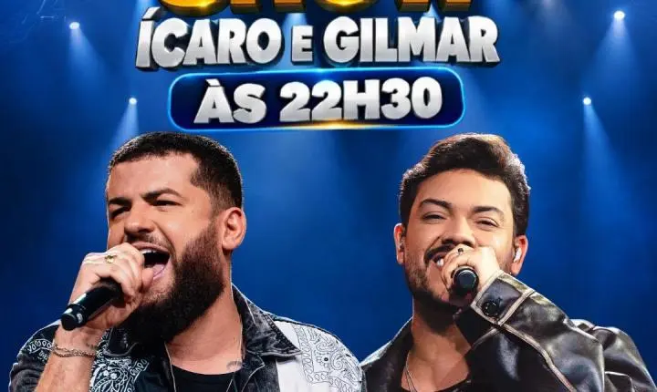 ASSIS CHATEAUBRIAND: ÍCARO & GILMAR ABREM A EXPO ASSIS 2026 COM SHOW ÀS 22H30
