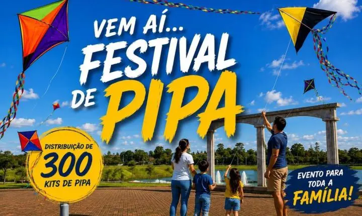 Festival de Pipa vai colorir o céu de Toledo com diversão para toda a família