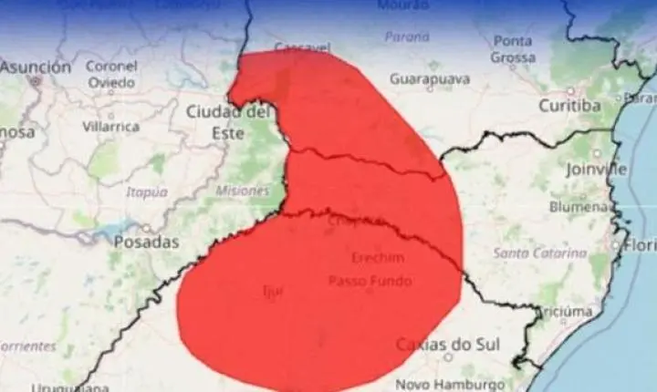 Foz do Iguaçu entra em alerta para temporais nesta quinta-feira