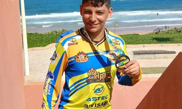 Heitor Isaque, da ABAST BMX Clube, conquista quatro títulos em Salvador
