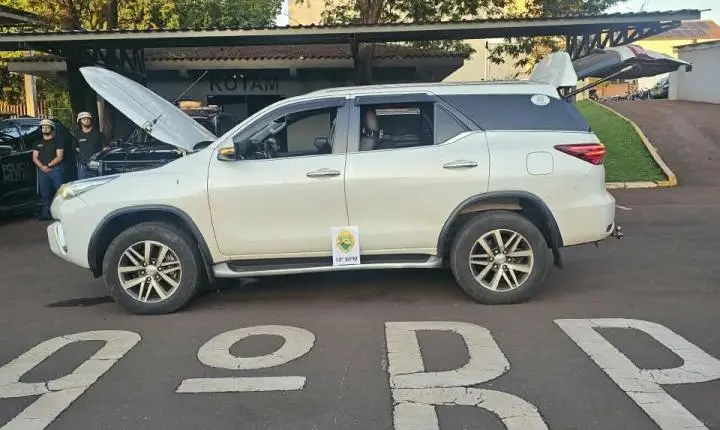  Hilux furtada em Palotina é recuperada em Toledo; homem é preso