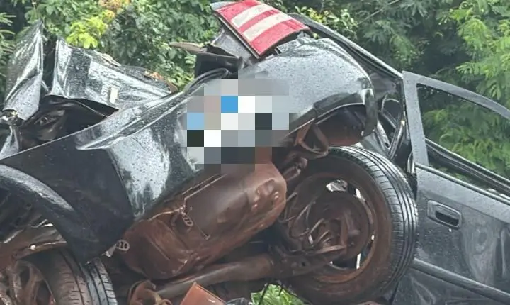 Mamborê (PR): Colisão frontal entre carro e bitrem carregado com álcool deixa um morto e um ferido na BR-369