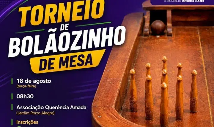 Secretaria de Esportes e Lazer promove Torneio de Bolãozinho de Mesa 60+