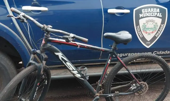  TOLEDO: Guarda Municipal recupera bicicleta suspeita de furto nas proximidades da rodoviária