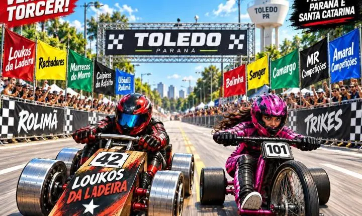  TOLEDO RECEBE A 6ª ETAPA DO CAMPEONATO SUL-BRASILEIRO DE ROLIMÃ E TRIKES EM NOVEMBRO